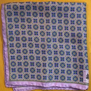 Robert Talbott Purple Pocket Square